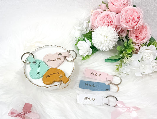 推しレザーキーホルダー